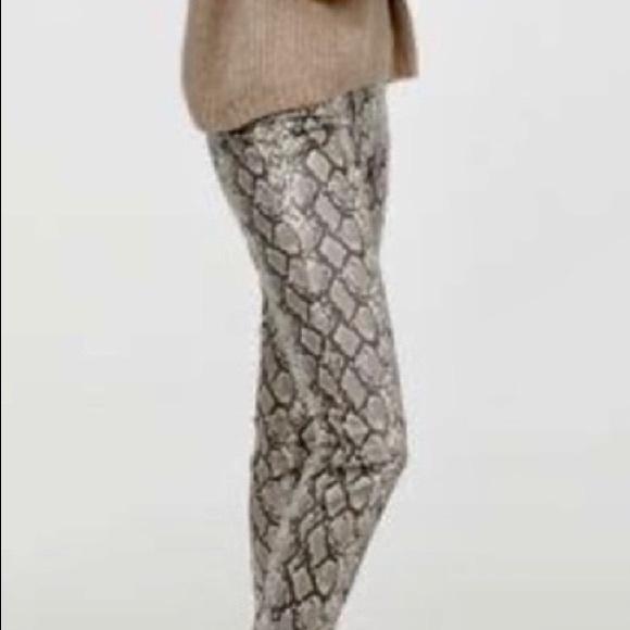 LN H & M SNAKESKIN FAUX LEATHER PANTS. - Picture 11 of 15